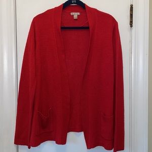 White Stag Red Cardigan Size 20